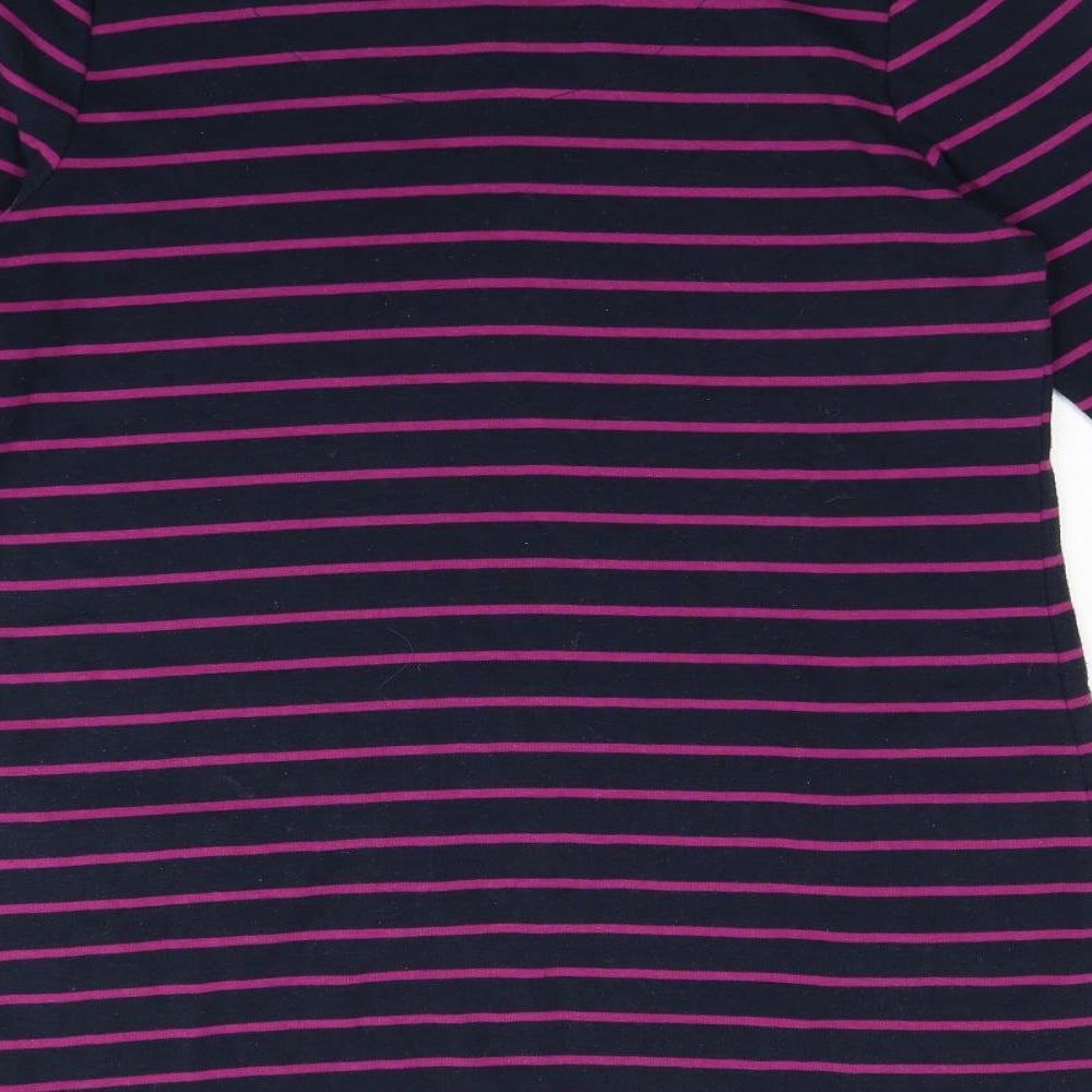 BM casual Womens Purple Striped  Pullover Jumper Size M