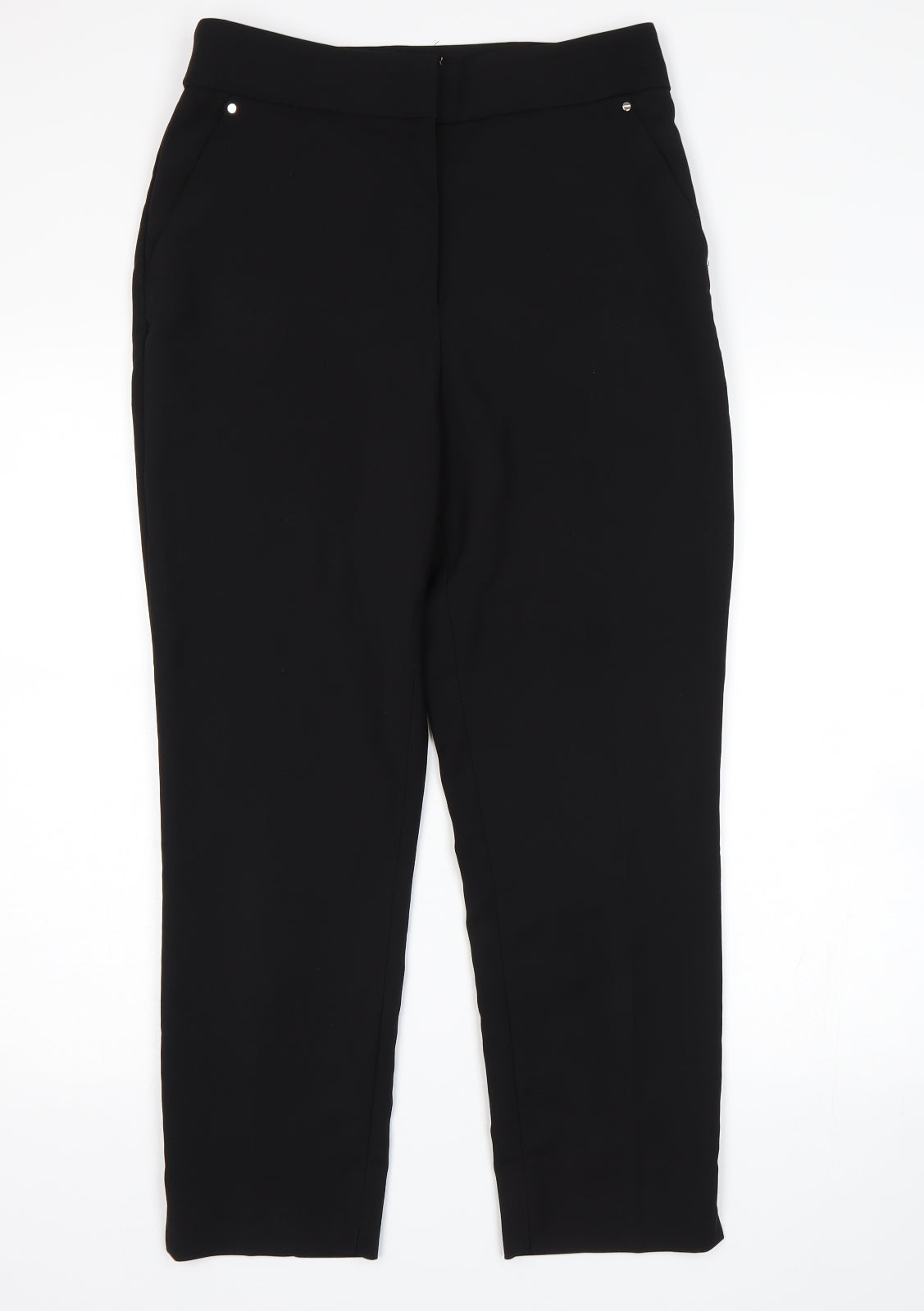 Preworn Womens Black   Trousers  Size 32 in L26 in