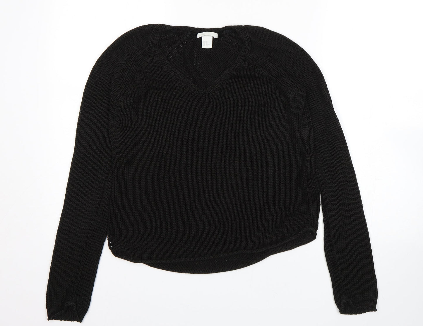 H&M Womens Black   Pullover Jumper Size XS