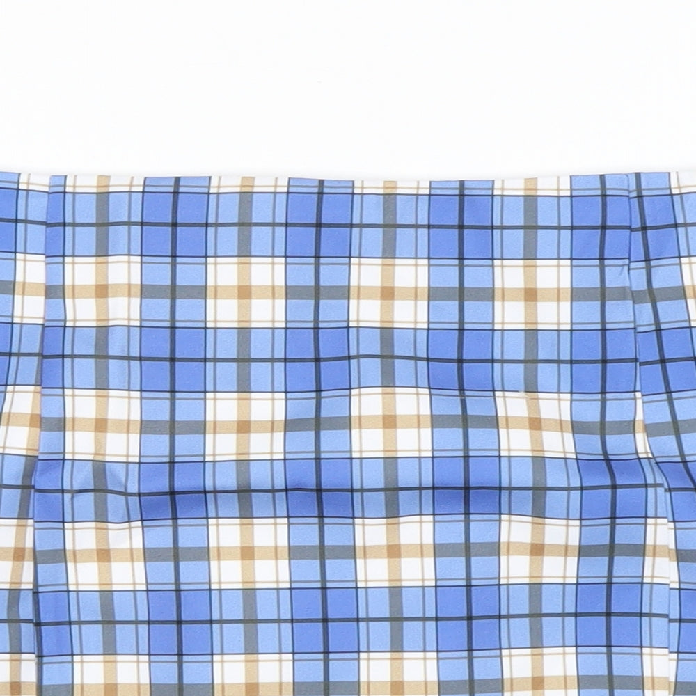 Preworn Womens Multicoloured Plaid  Mini Skirt Size L