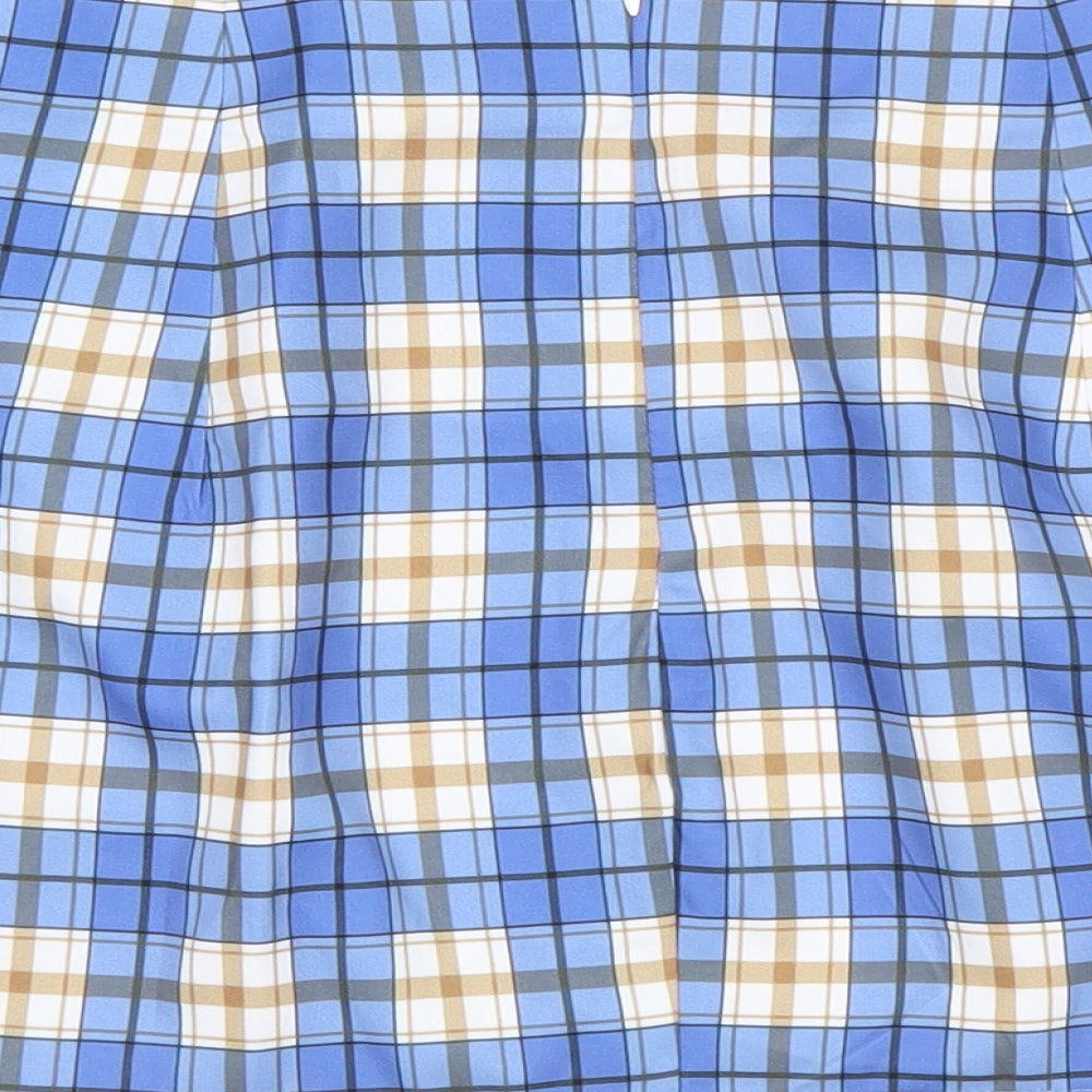 Preworn Womens Multicoloured Plaid  Mini Skirt Size L