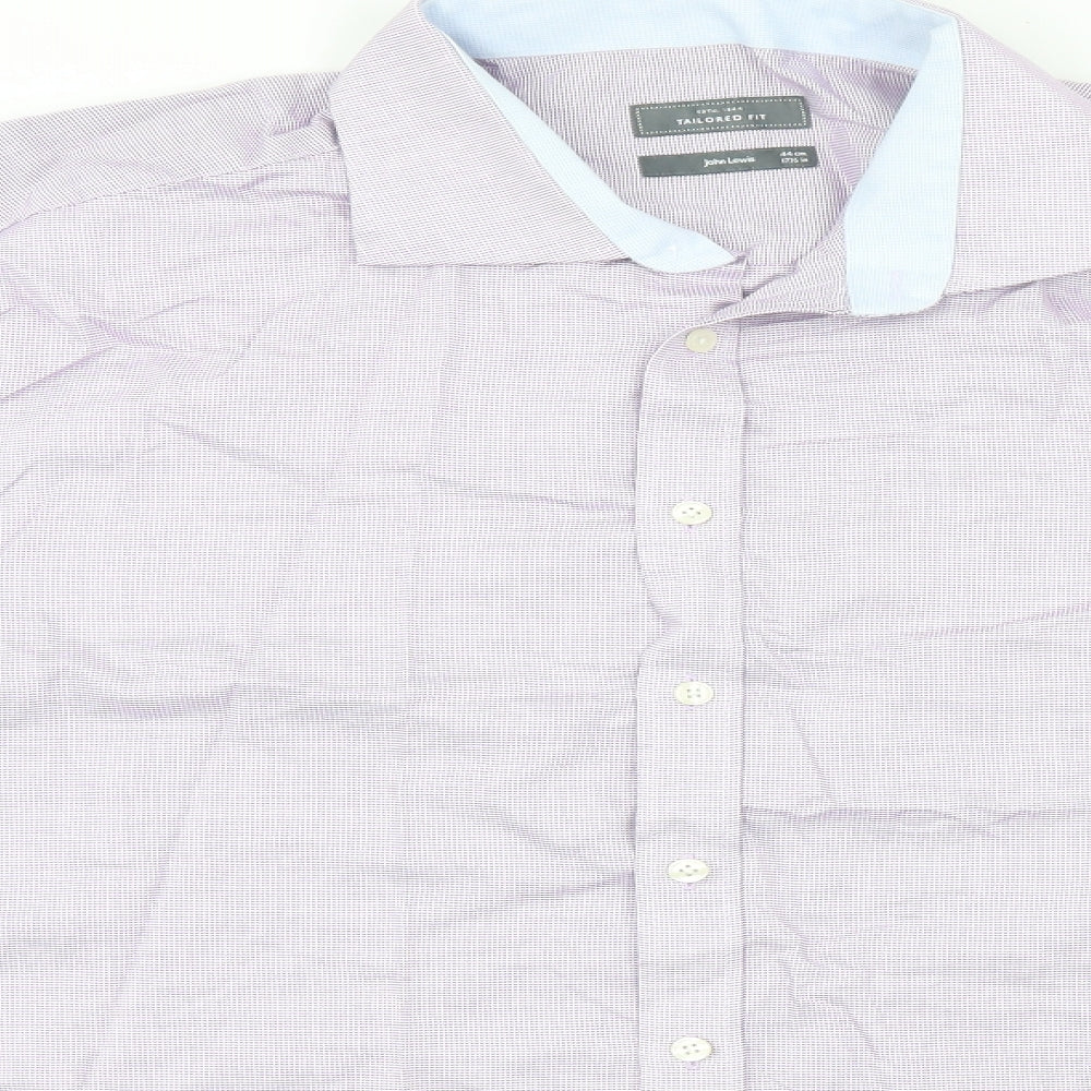 John Lewis Mens Blue    Button-Up Size L
