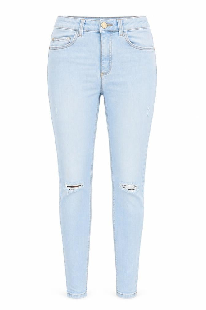 Denim & Co. Womens Blue   Skinny Jeans Size 8 L28 in