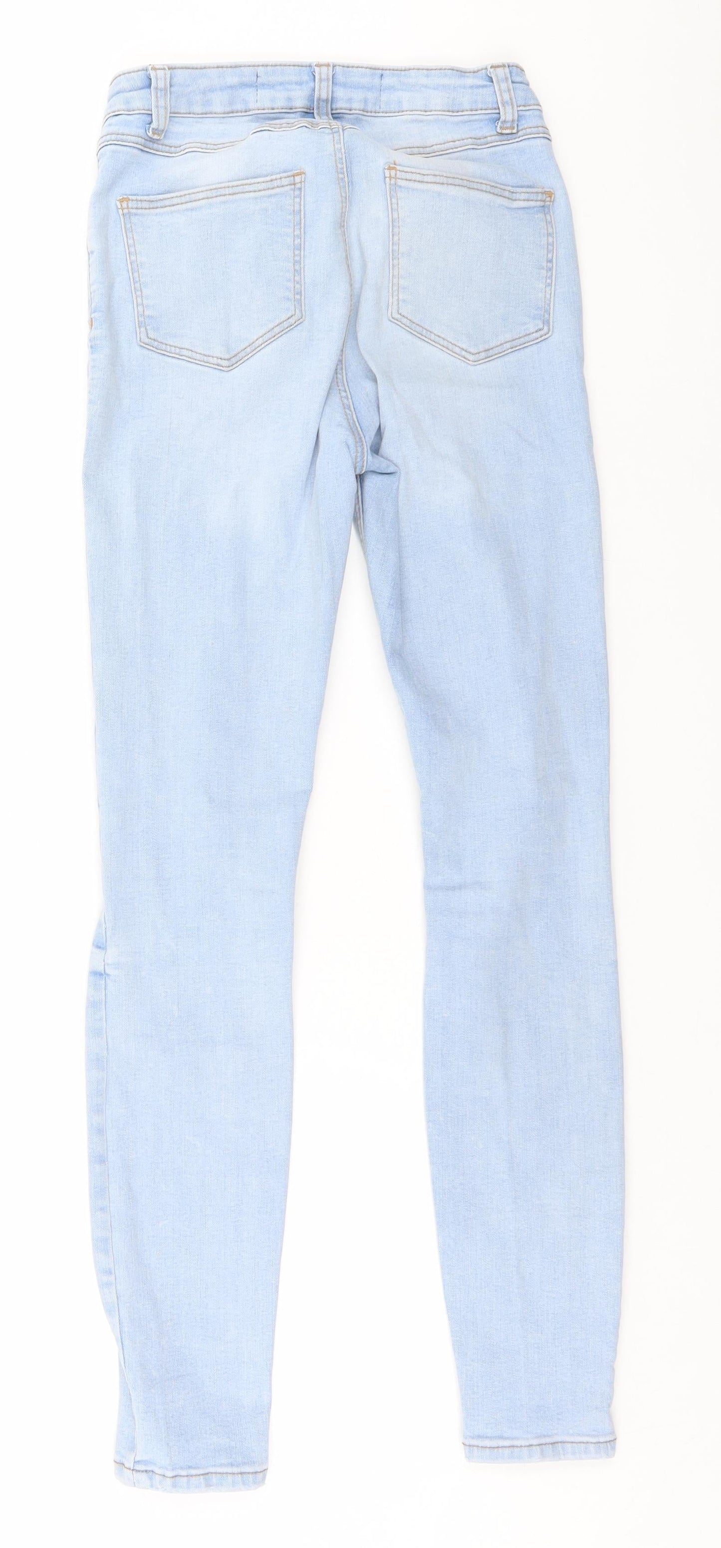 Denim & Co. Womens Blue   Skinny Jeans Size 8 L28 in