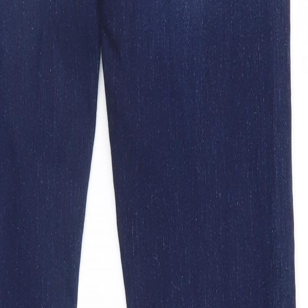 Denim & Co. Womens Blue   Straight Jeans Size 8 L32 in