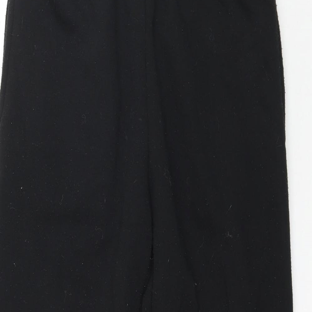 Preworn Womens Black  Flannel Jogger Trousers Size S L30 in