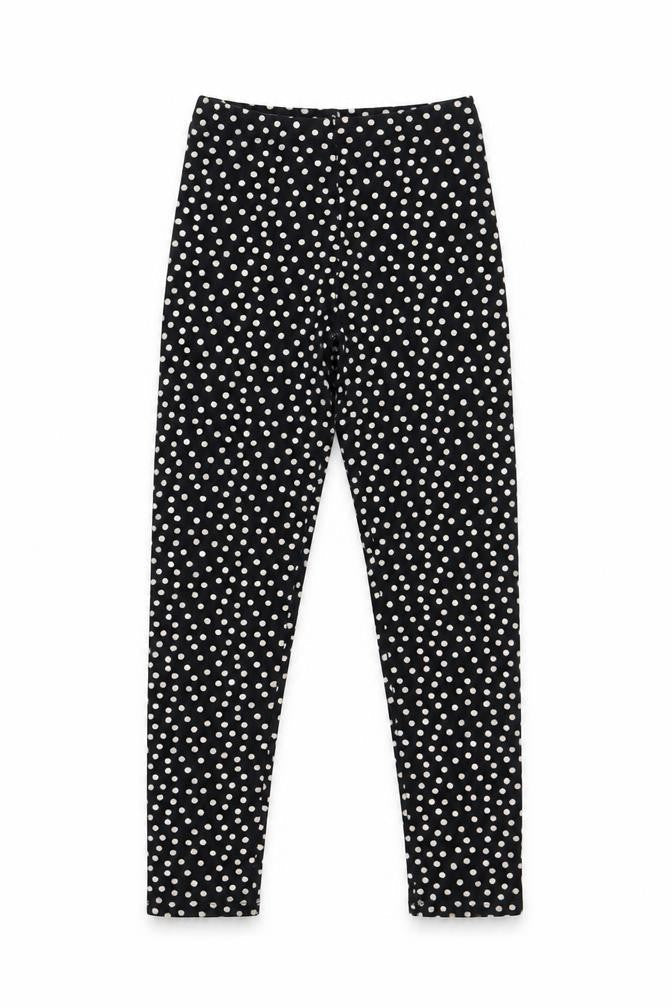 Matalan Girls Black Polka Dot  Jogger Trousers Size 9 Months - Leggings