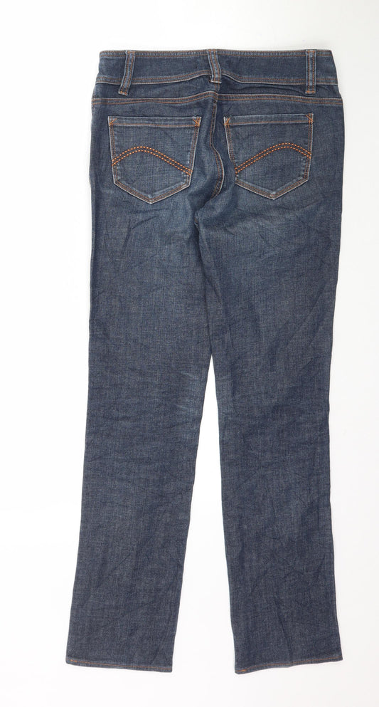 C Denim Womens Blue  Denim Straight Jeans Size 8 L31 in