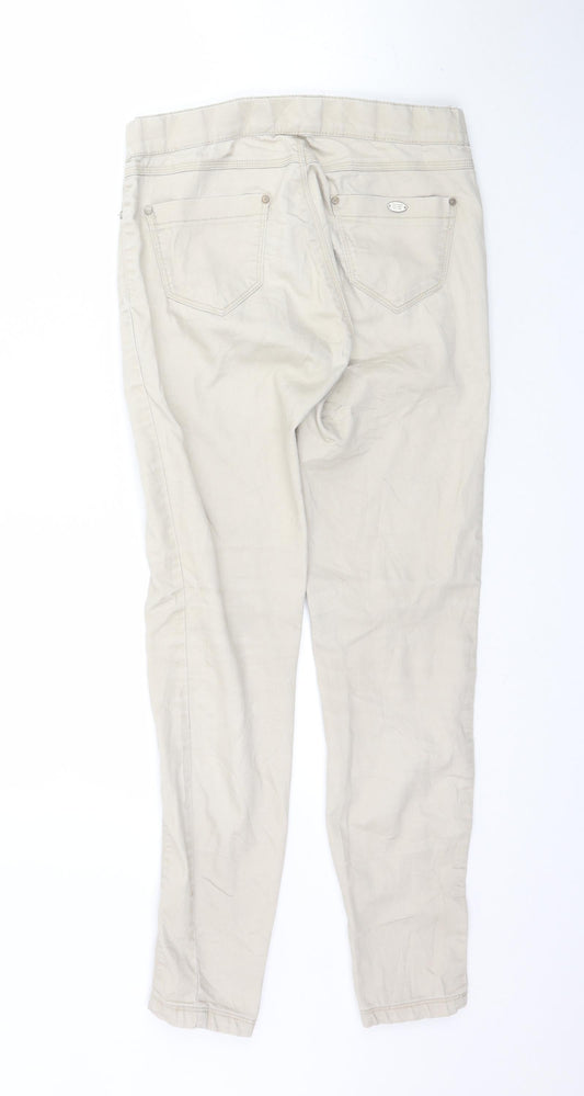 Stradivarius Womens Beige  Denim Jegging Jeans Size 6 L29 in