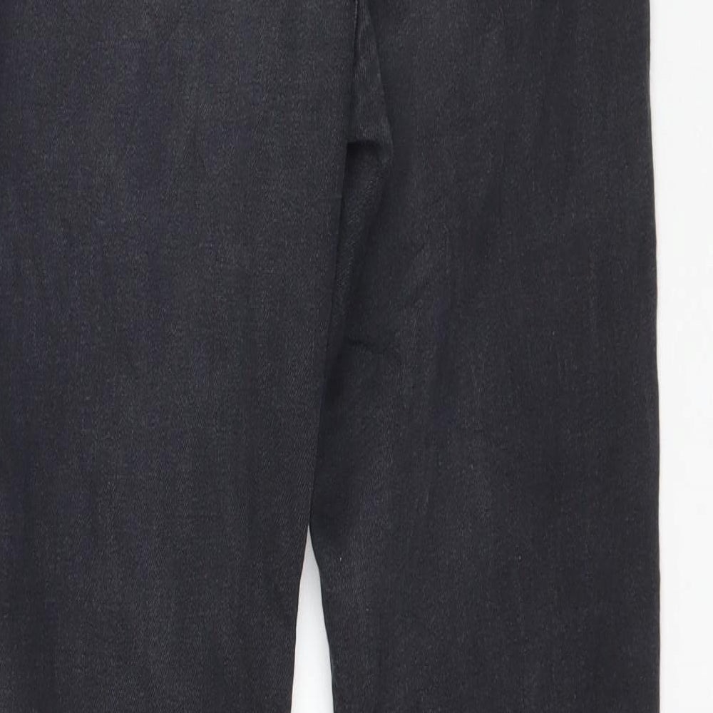 Preworn Womens Black  Denim Skinny Jeans Size 26 in L28 in