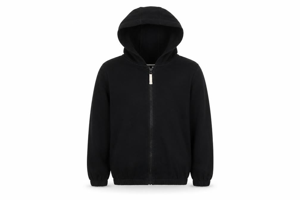 George Boys Black   Full Zip Hoodie Size 9-10 Years