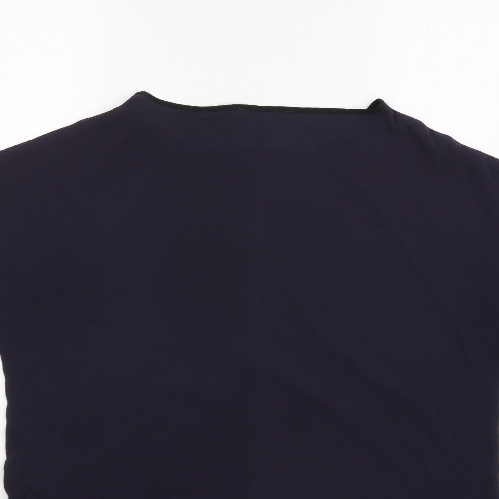M&S Womens Blue   Basic Blouse Size 14