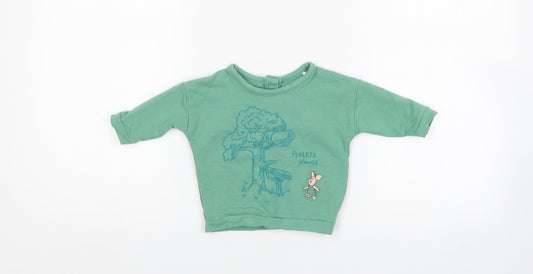 M&S Baby Green   Pullover Jumper Size 0-3 Months