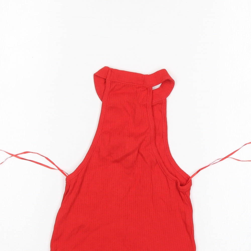 Select Womens Red   Basic Tank Size 6
