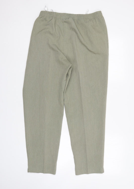 Alica Womens Green   Trousers  Size 22 L27 in