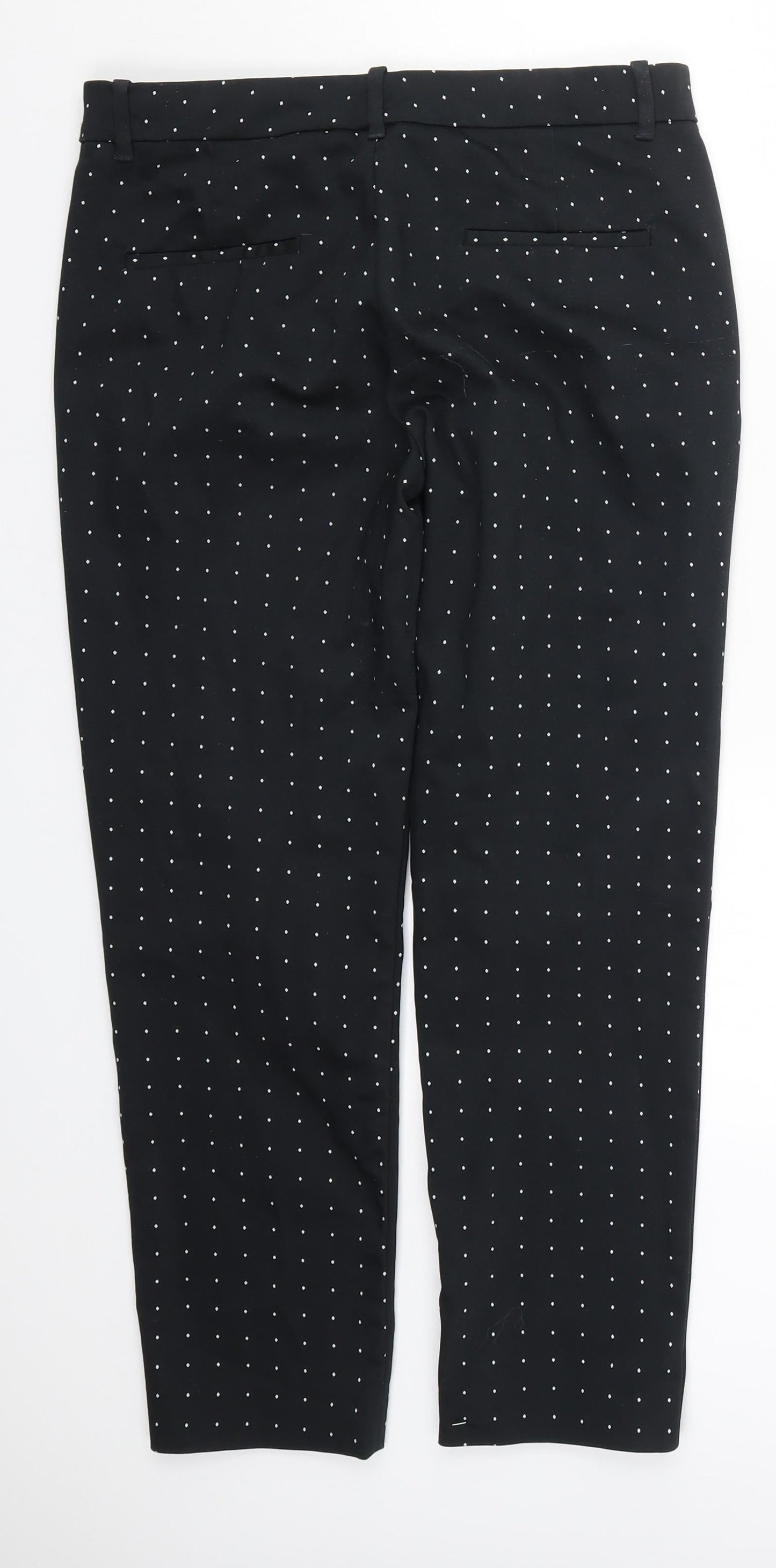 Zara Womens Black Geometric  Trousers  Size M L26 in
