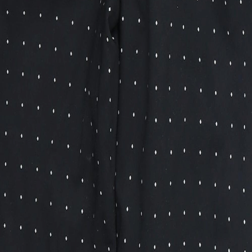 Zara Womens Black Geometric  Trousers  Size M L26 in