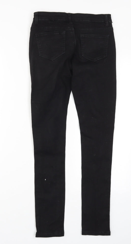 The Rocking Rev Womens Black  Denim Skinny Jeans Size 26 in L28 in