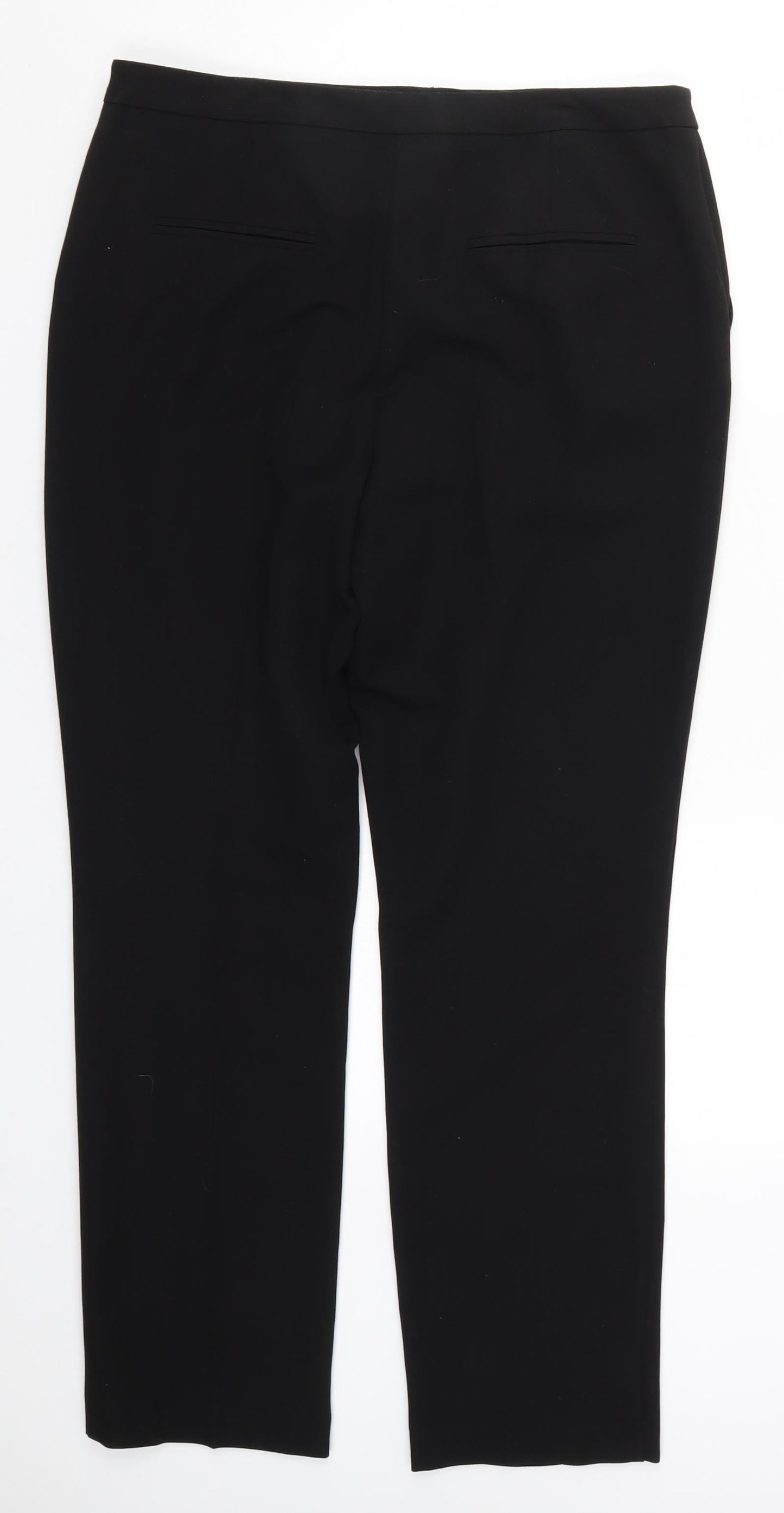 Papaya Womens Black   Trousers  Size 14 L29 in