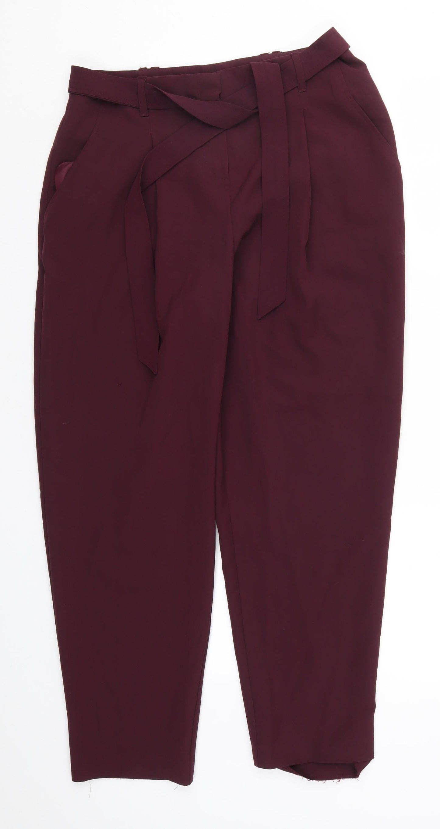 NEXT Womens Purple   Trousers  Size 12 L26 in - Plum Coloured