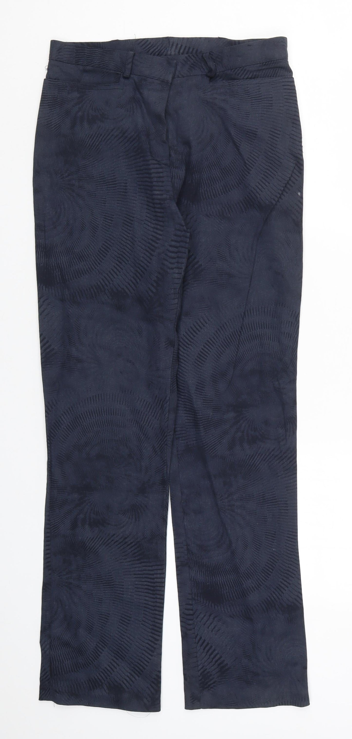 Principles Womens Blue   Trousers  Size 12 L29 in - Abstract