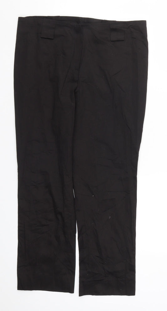 Styl Fashion Womens Black   Cropped Trousers Size 14 L25 in