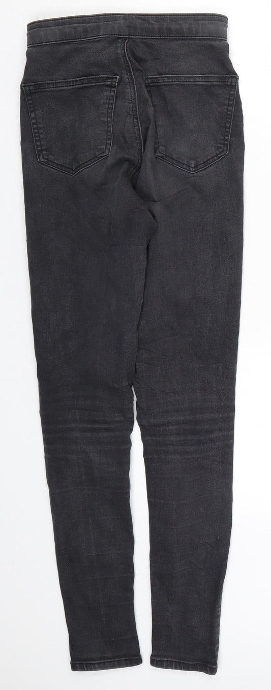 Topshop Womens Grey  Denim Skinny Jeans Size 26 in L27 in