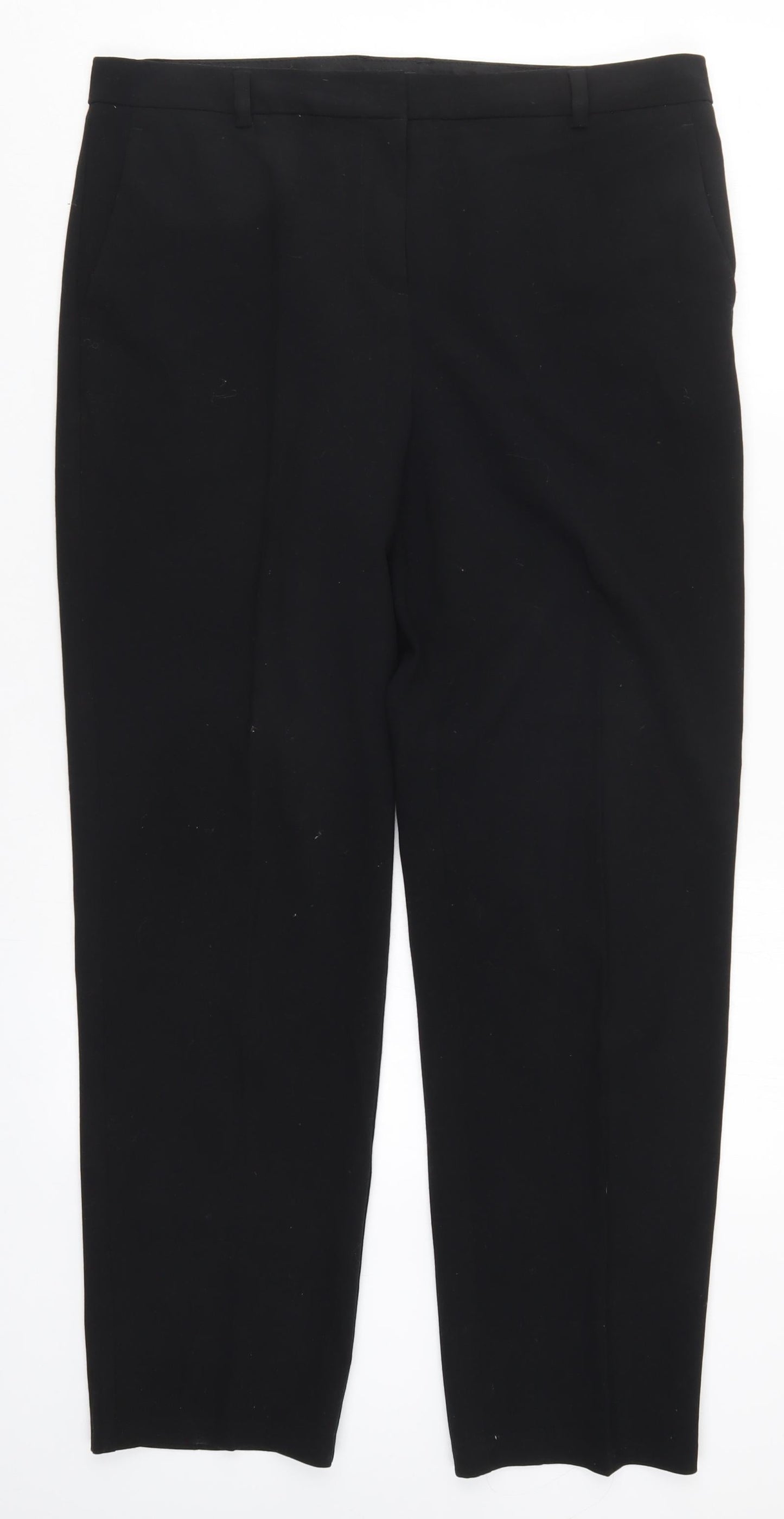 Marks and Spencer Womens Black   Trousers  Size 14 L29 in