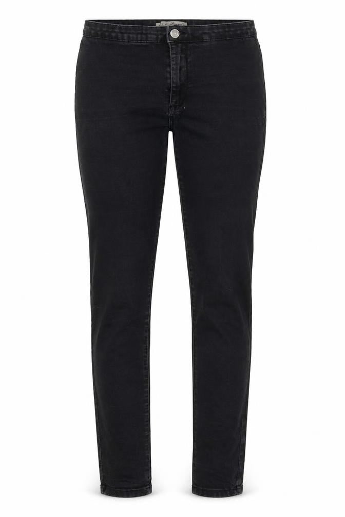 Front view of Denim Co women’s black denim skinny jeans, size UK 10, 28-inch leg
