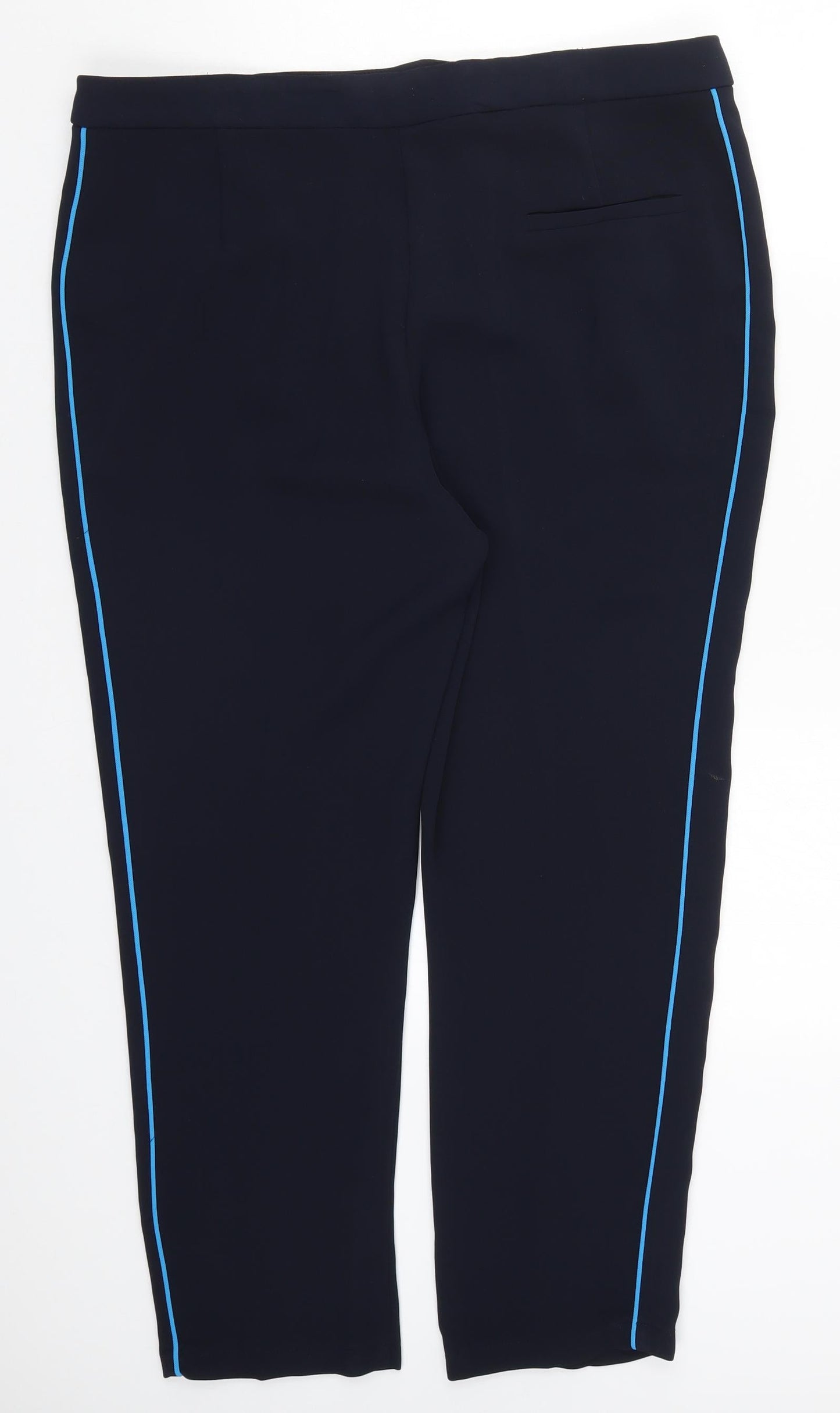 Topshop Womens Blue   Trousers  Size 14 L26.5 in