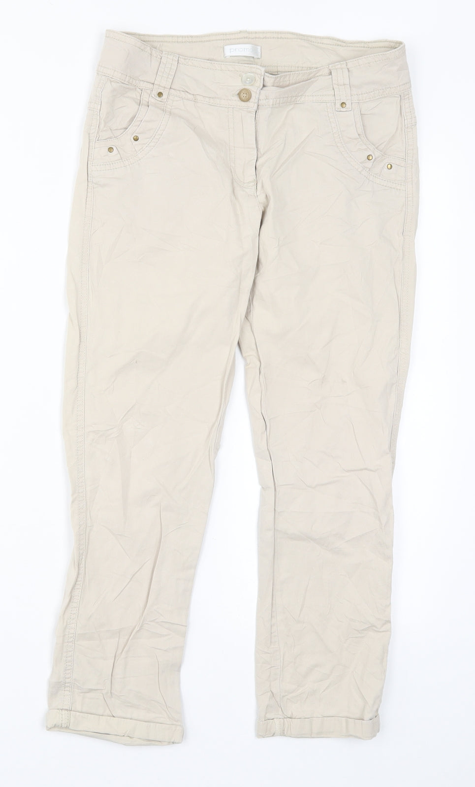 Promod Womens Beige   Trousers  Size 27 in L23 in
