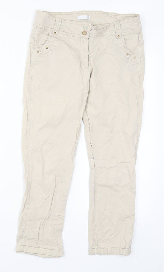 Promod Womens Beige   Trousers  Size 27 in L23 in