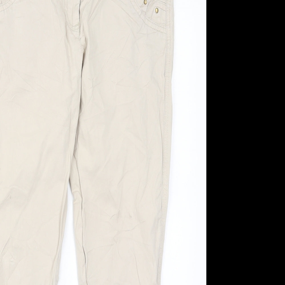 Promod Womens Beige   Trousers  Size 27 in L23 in