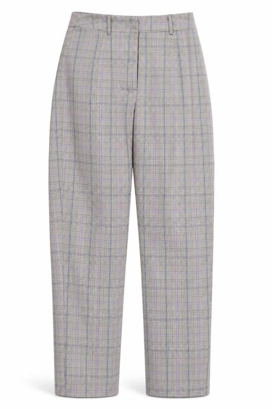 Nasty Gal Womens Purple Check  Trousers  Size 6 L28 in