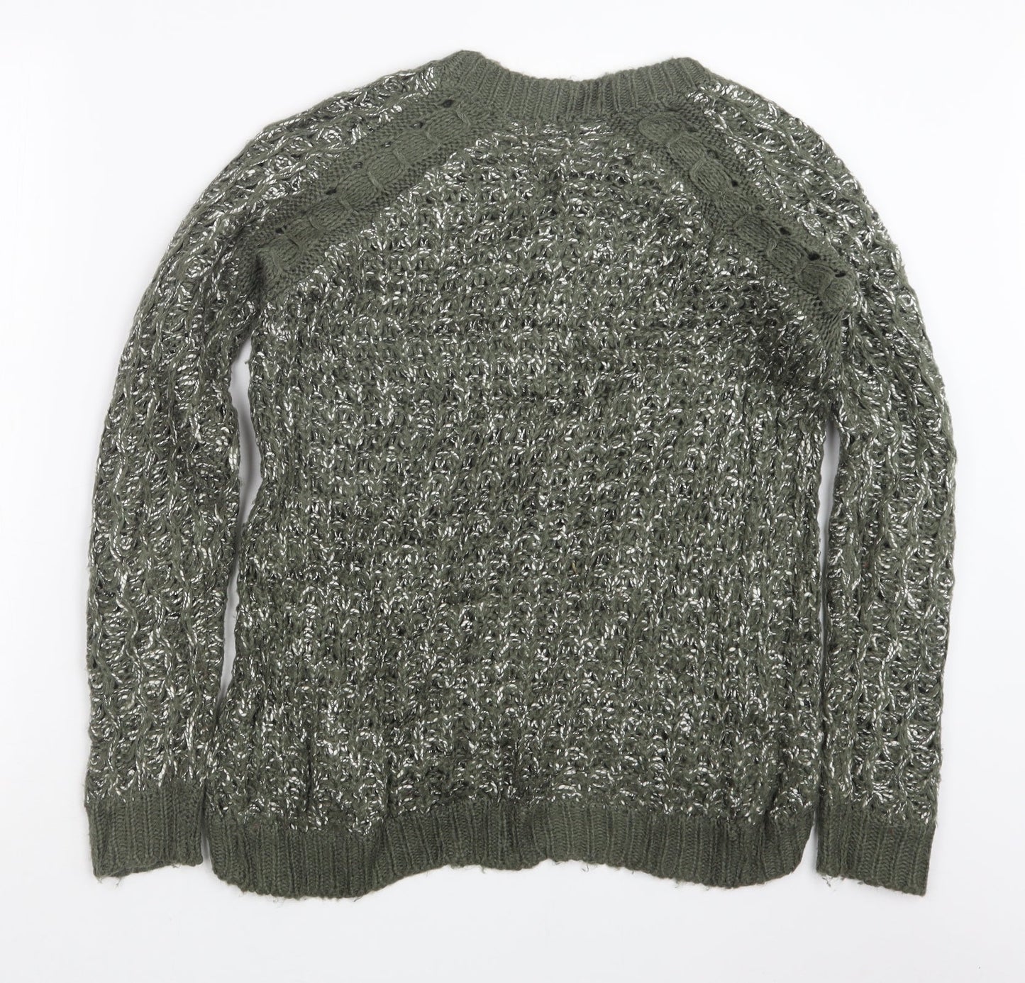 Dorothy Perkins Womens Green  Knit Pullover Jumper Size 8