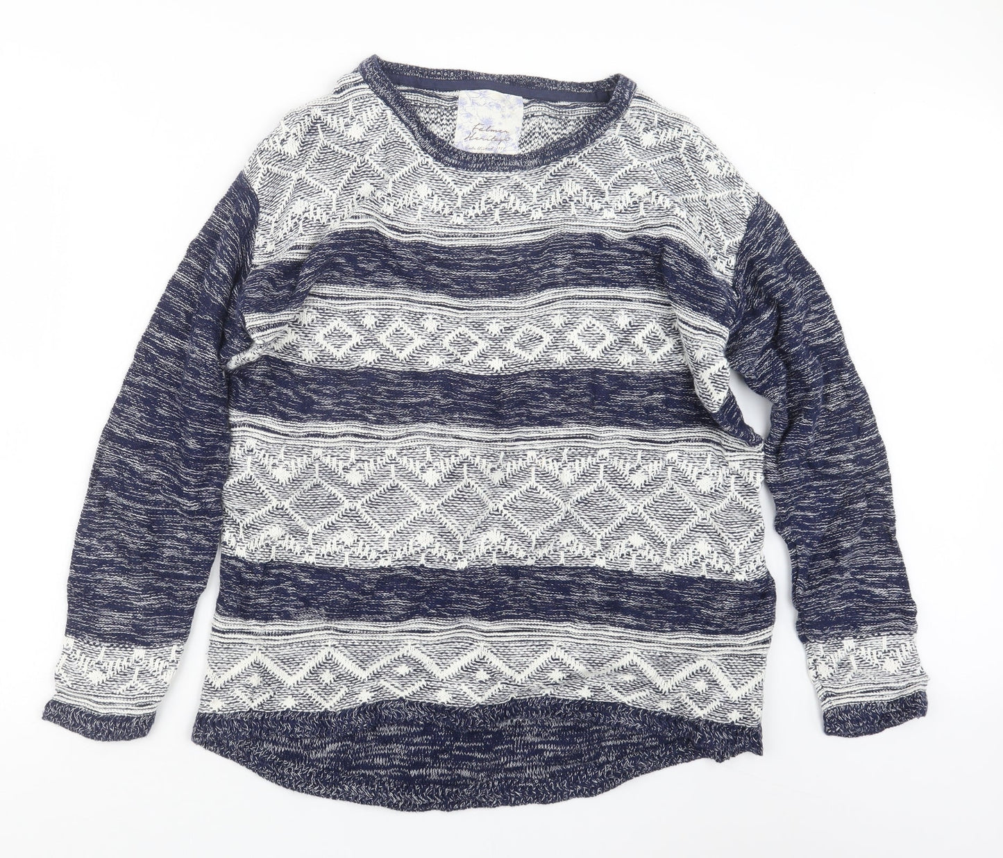 Matalan Womens Blue  Knit Pullover Jumper Size M