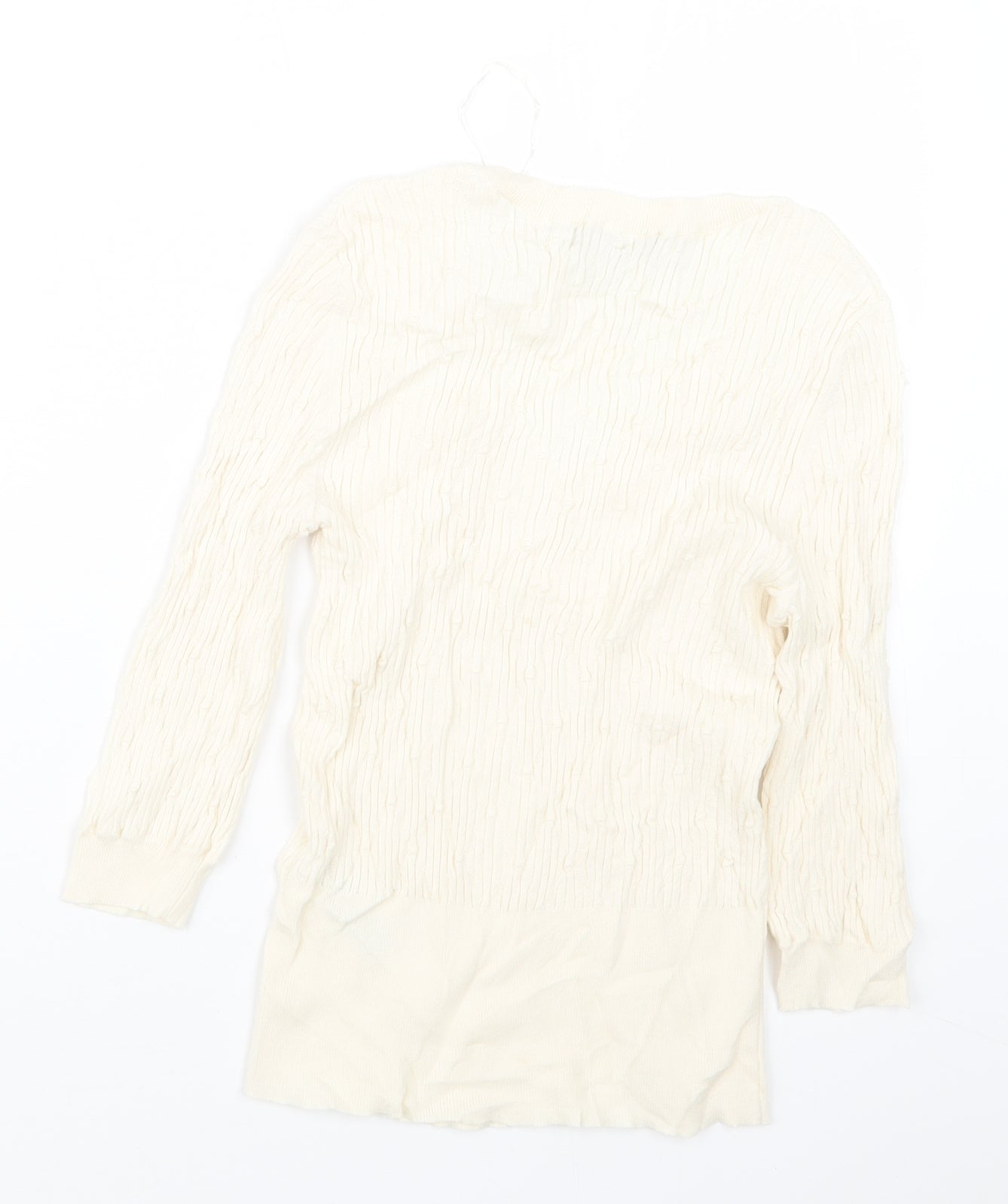 Marks and Spencer Womens Ivory   Pullover Jumper Size 10
