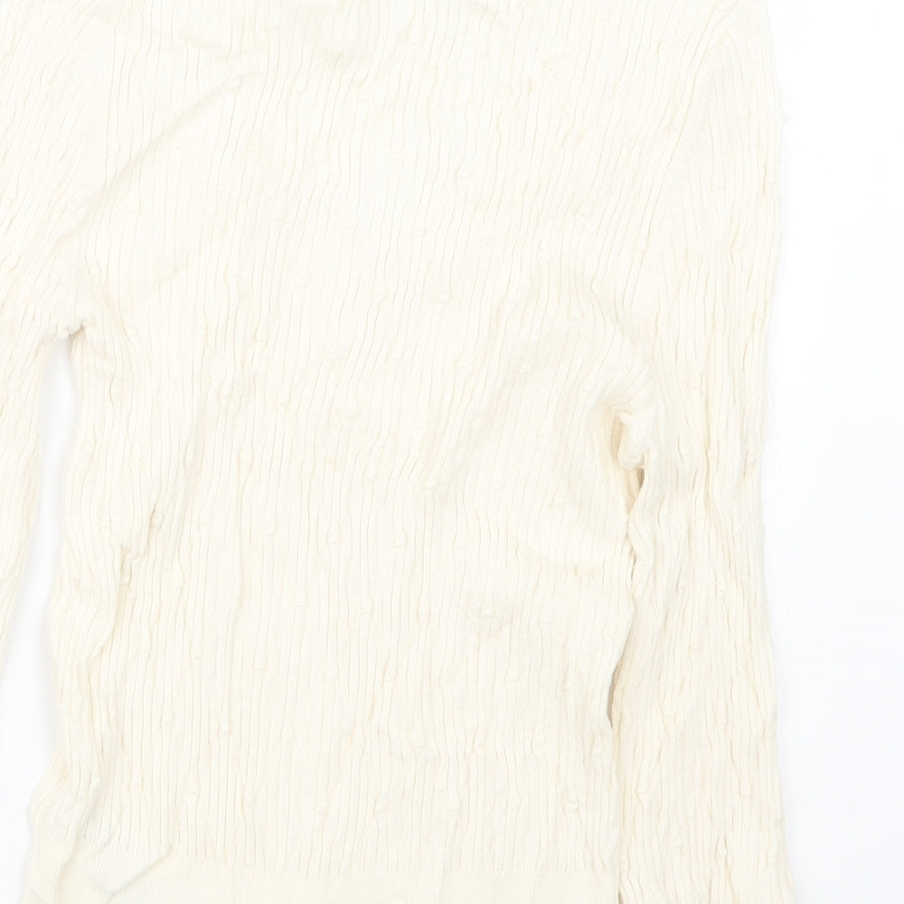Marks and Spencer Womens Ivory   Pullover Jumper Size 10