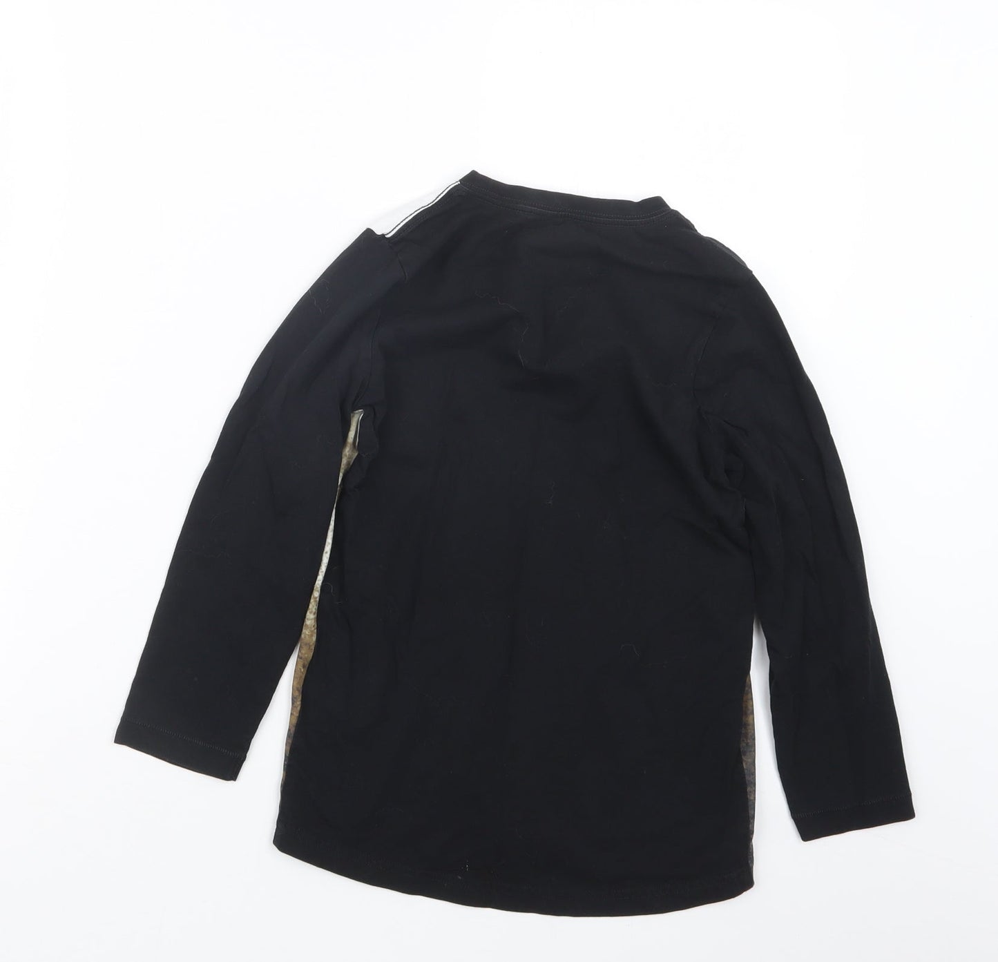 F&F Boys Black Geometric   Pyjama Top Size 7-8 Years