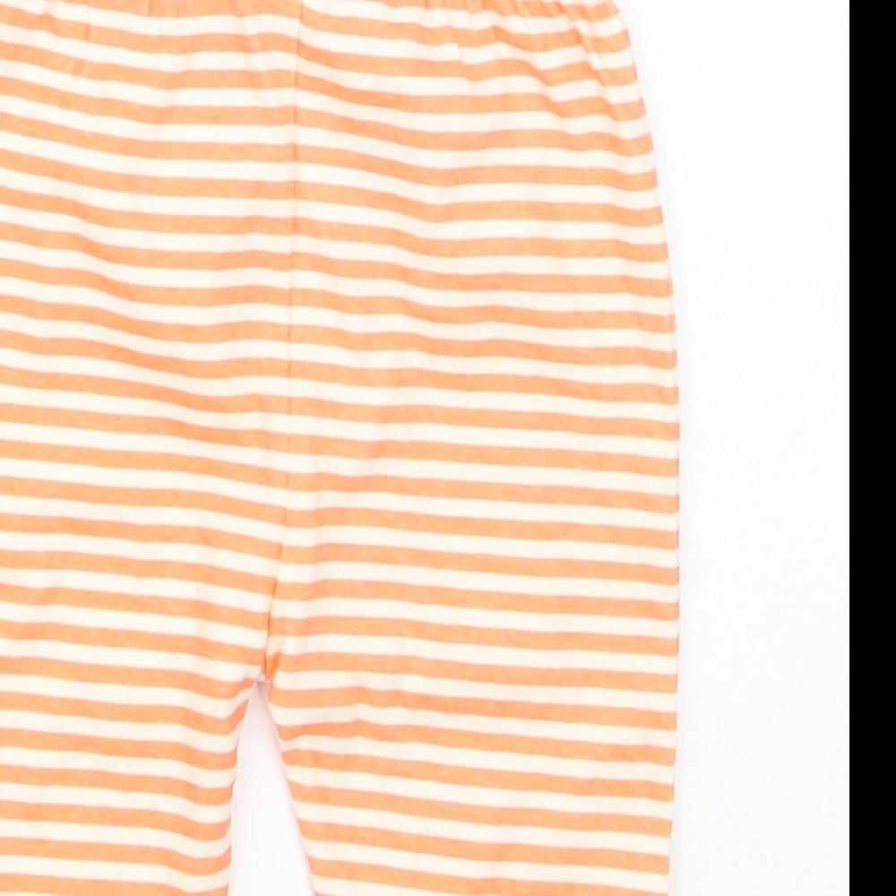 Mini Cuddles Boys Orange Striped  Capri Trousers Size 3-6 Months