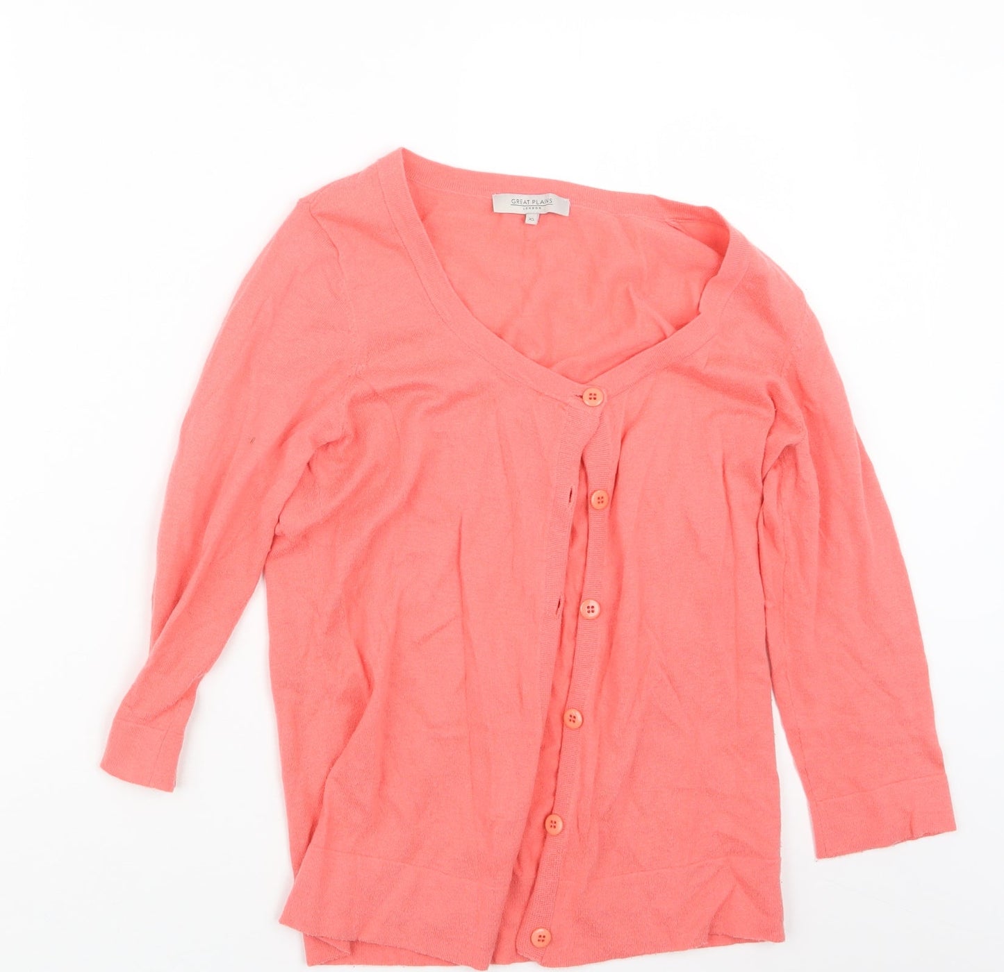 Great plains Womens Pink  Knit Cardigan Jumper Size XS