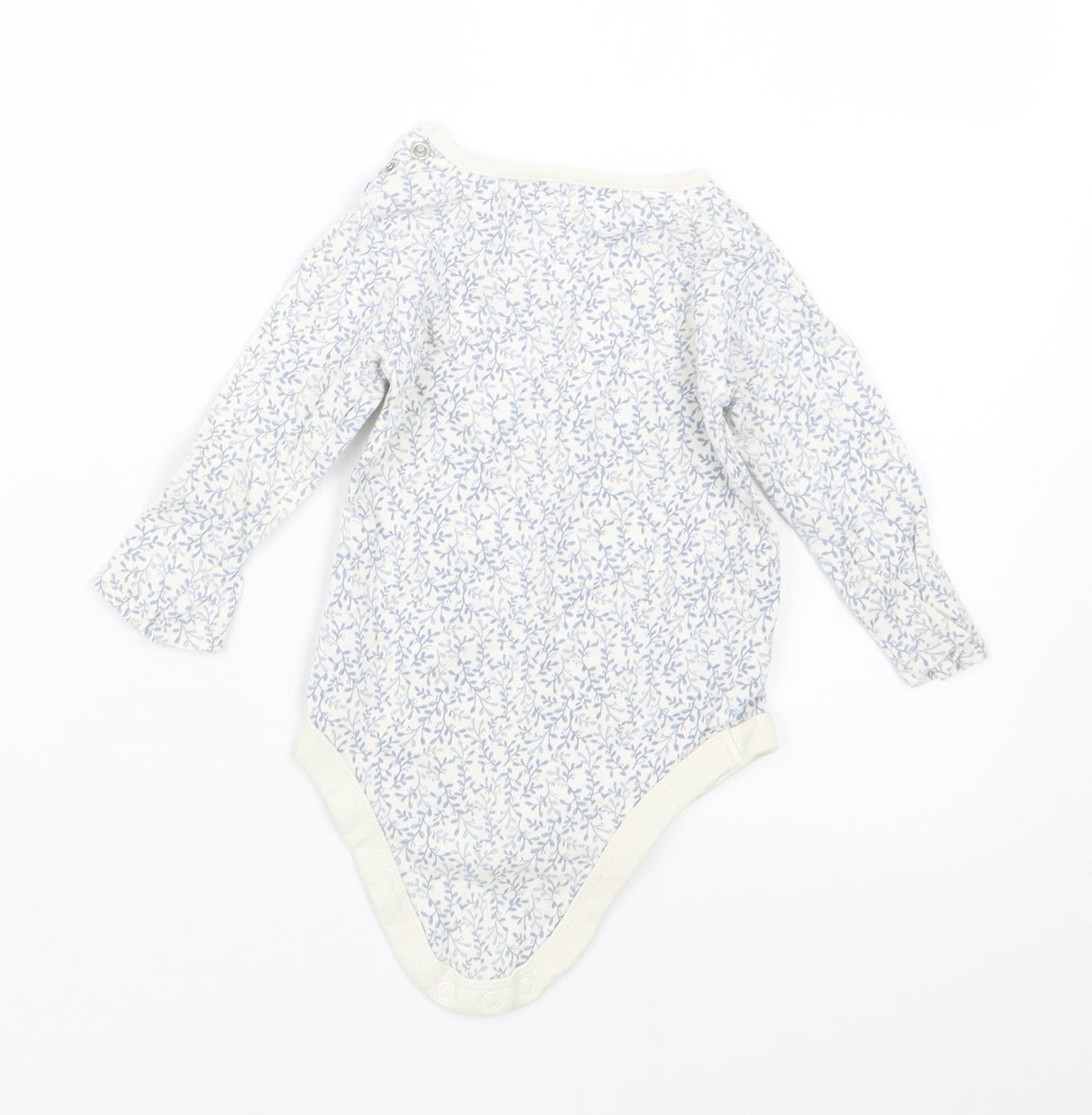 TU Girls Blue Geometric  Babygrow One-Piece Size 6-9 Months