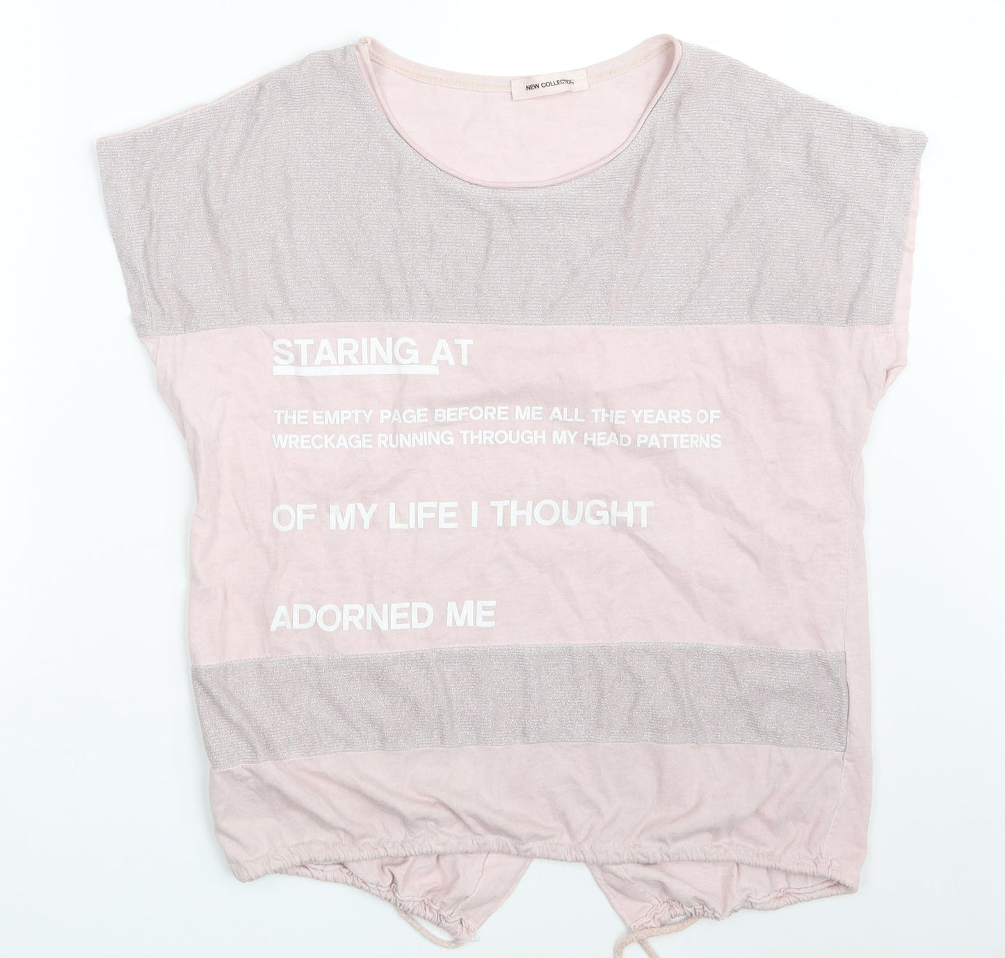 New Collection Womens Pink   Basic T-Shirt One Size