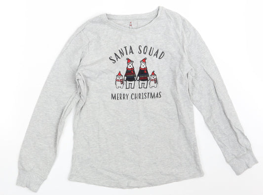 Avenue Womens Grey   Pullover Sweatshirt Size S  - Seasonal Christmas Festive Holiday