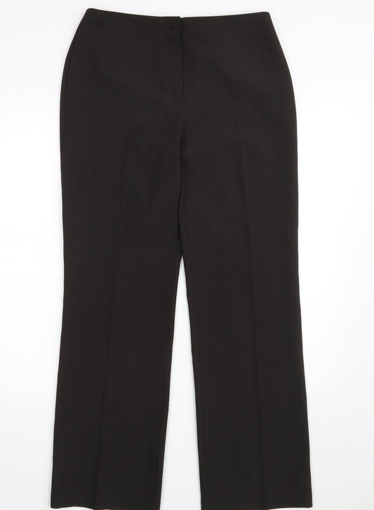 M&S Womens Black   Dress Pants Trousers Size 10 L30 in