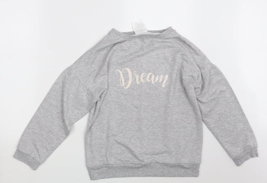 Avenue Womens Grey   Pullover Sweatshirt Size S  - Dream