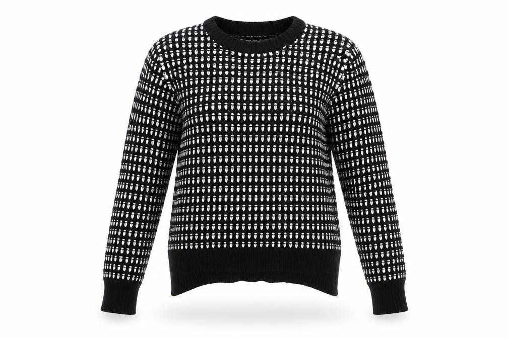 John Lewis Womens Black Polka Dot  Pullover Jumper Size S