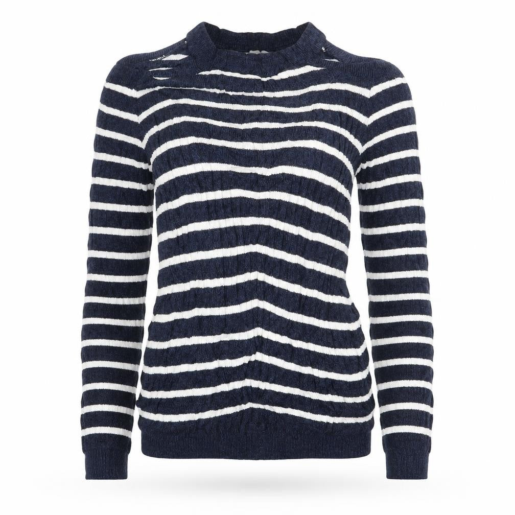 George Womens Blue Striped  Pullover Jumper Size 8