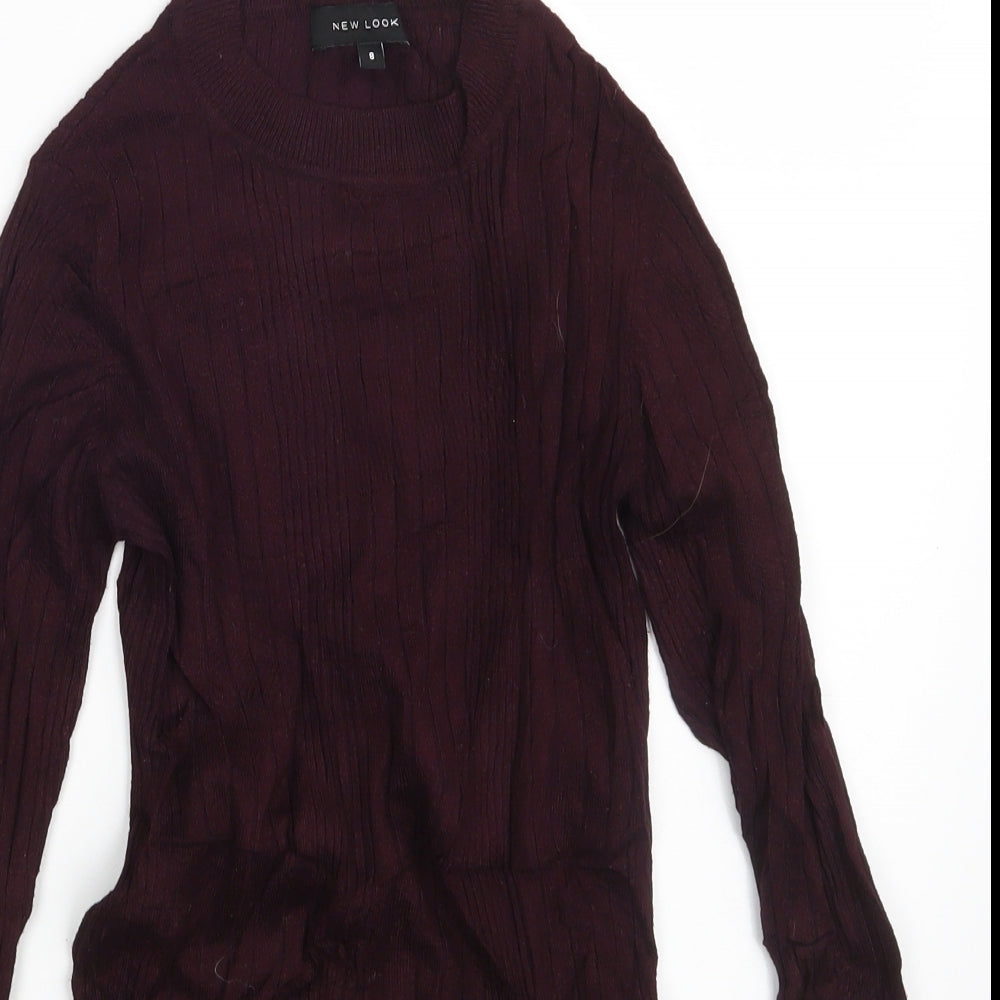New Look Womens Purple   Pullover Sweatshirt Size 8