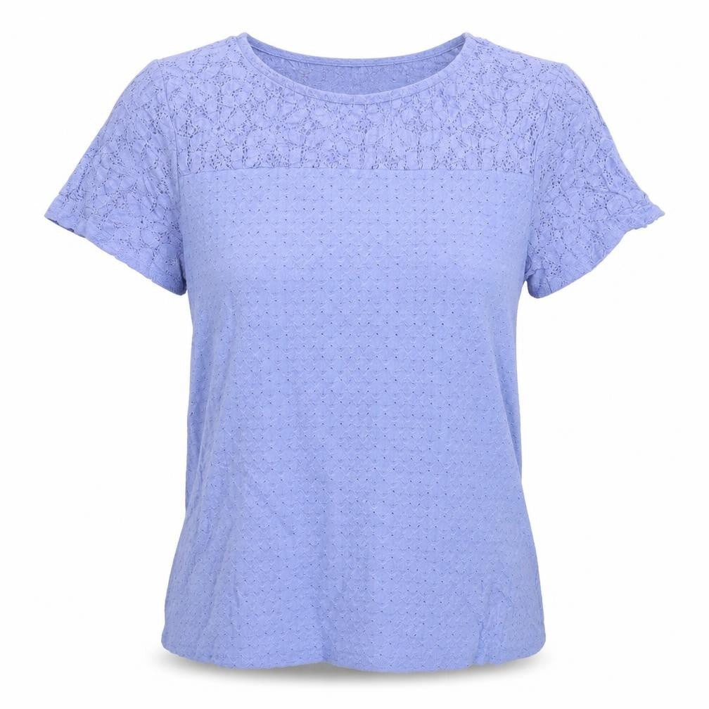 Bonmarché Womens Blue Basic T-Shirt Size 10